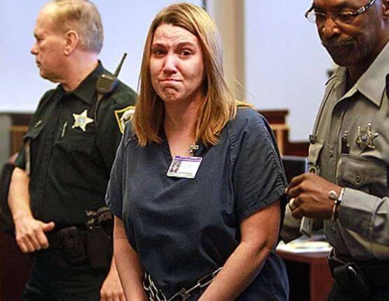 Amanda Brumfield in the court
